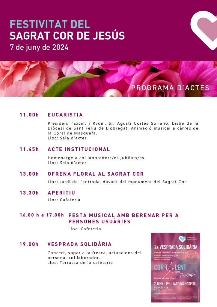 Programa Festivitat Sagrat Cor 2024