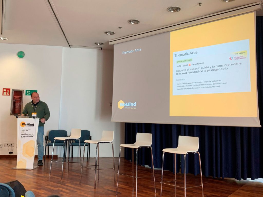 Fundació Hospitalàries participa al congrés internacional de WeMind amb l’avantguarda de la psicogeriatria