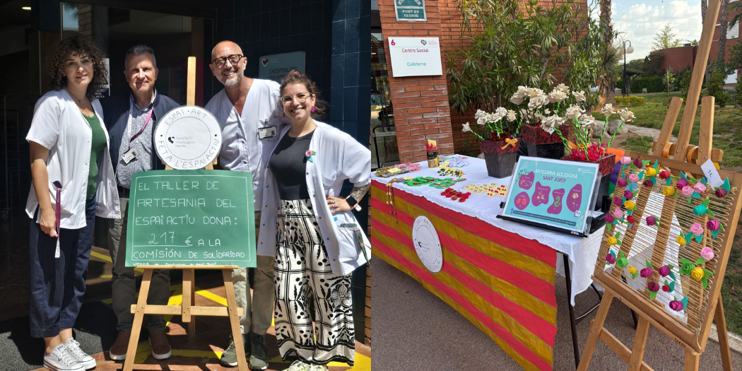 Sant Jordi i Sant Benito Menni s’uneixen en una jornada plena d’hospitalitat i solidaritat