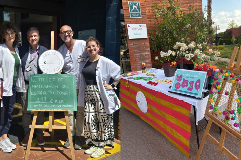 Sant Jordi i Sant Benito Menni s’uneixen en una jornada plena d’hospitalitat i solidaritat